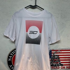 Under Armour. Stephen Curry white tee.